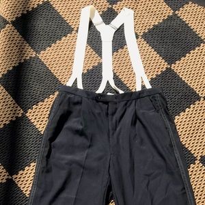 VTG Brooks Brothers Mens Tux Pants with Suspenders